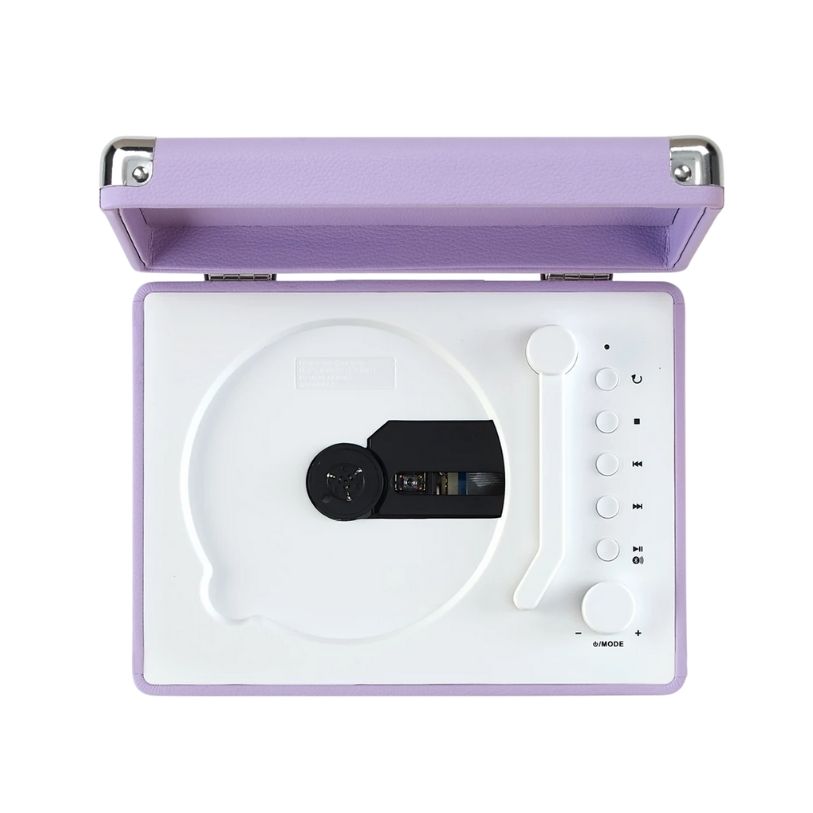 CROSLEY CD PLAYER PORTABLE TURNTABLE BLUETOOTH OUT LAVENDER