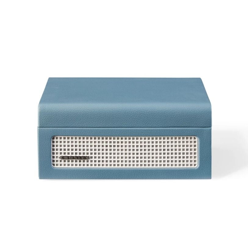 CROSLEY CD PLAYER PORTABLE TURNTABLE BLUETOOTH OUT WASHED BLUE