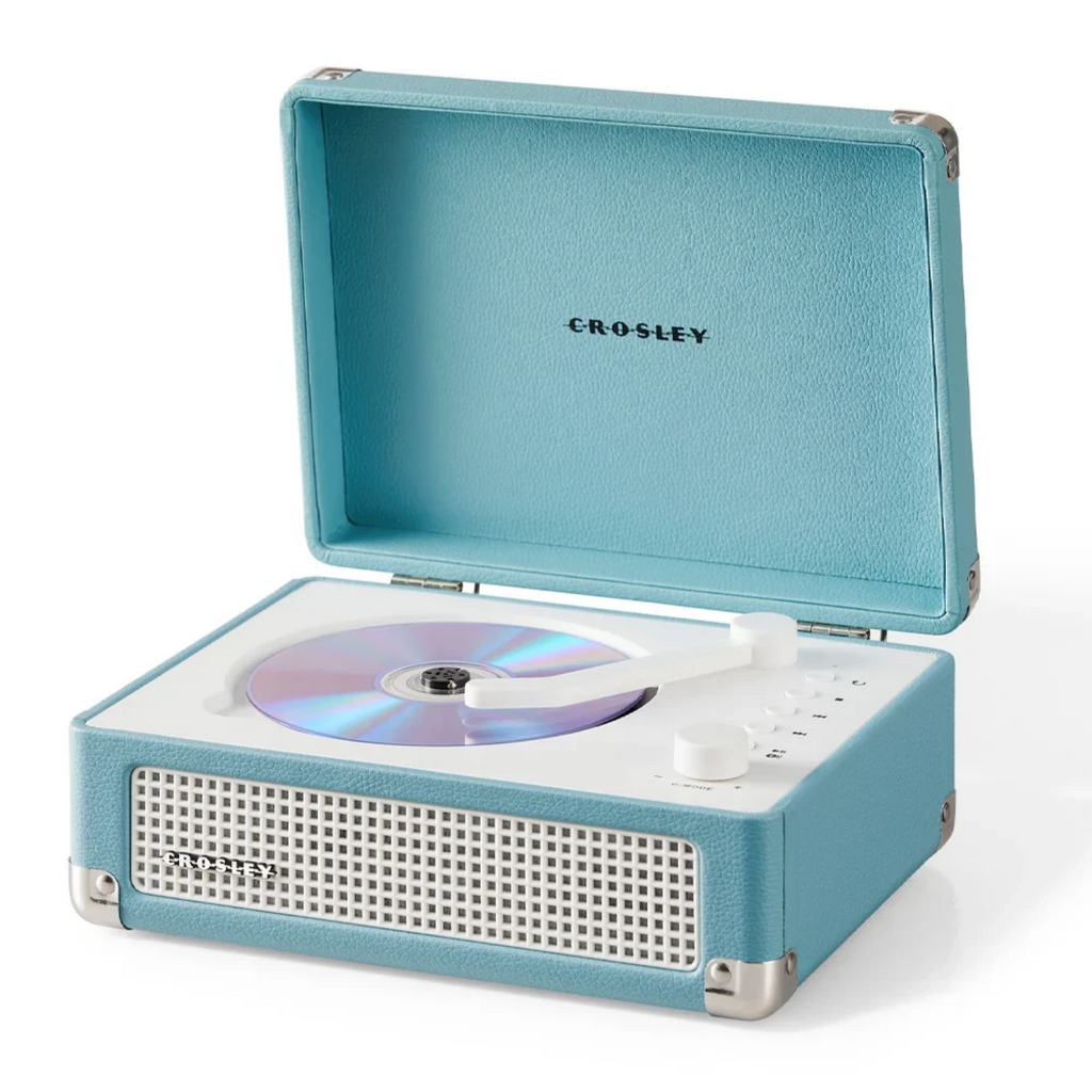 CROSLEY CD PLAYER PORTABLE TURNTABLE BLUETOOTH TURQUOISE