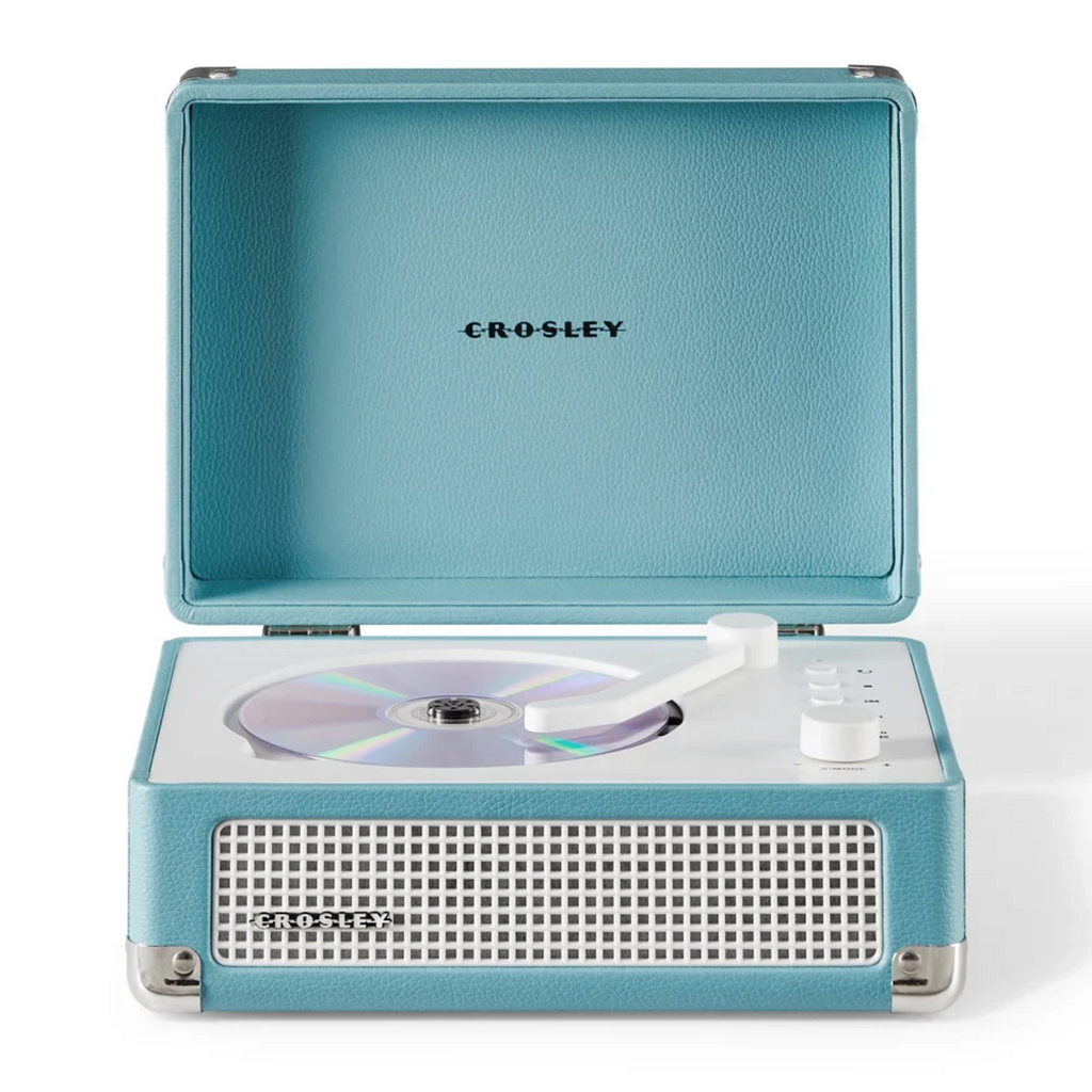 CROSLEY CD PLAYER PORTABLE TURNTABLE BLUETOOTH TURQUOISE