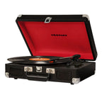 CROSLEY VINYL PLAYER CRUISER PLUS DELUXE PORTABLE TURNABLE BLUETOOTH OUT BLACK