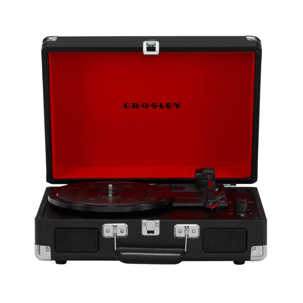 CROSLEY VINYL PLAYER CRUISER PLUS DELUXE PORTABLE TURNABLE BLUETOOTH OUT BLACK
