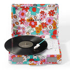 CROSLEY VINYL PLAYER CRUISER PLUS PORTABLE TURNABLE WITH BLUETOOTH GROOVY FLORAL