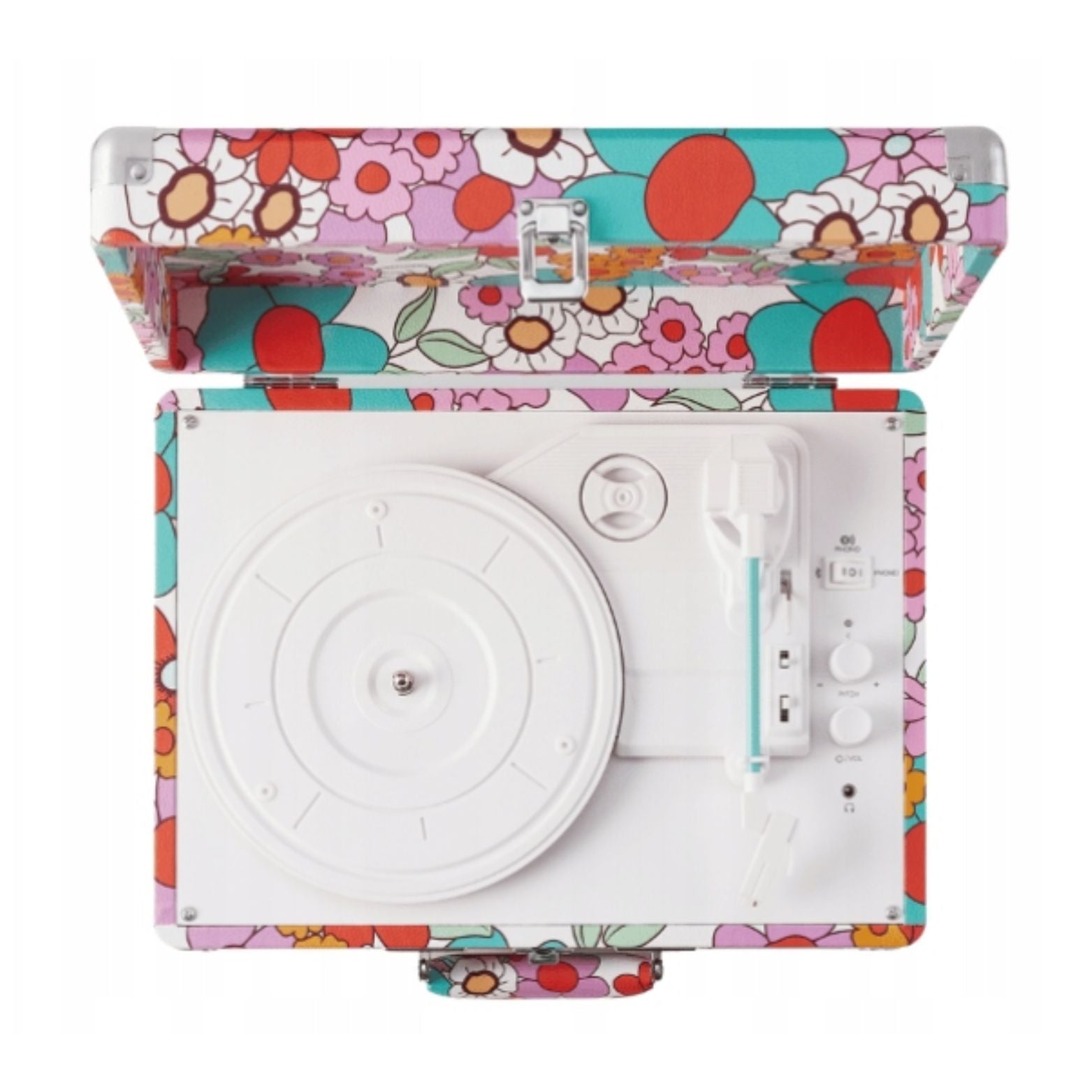 CROSLEY VINYL PLAYER CRUISER PLUS PORTABLE TURNABLE WITH BLUETOOTH GROOVY FLORAL