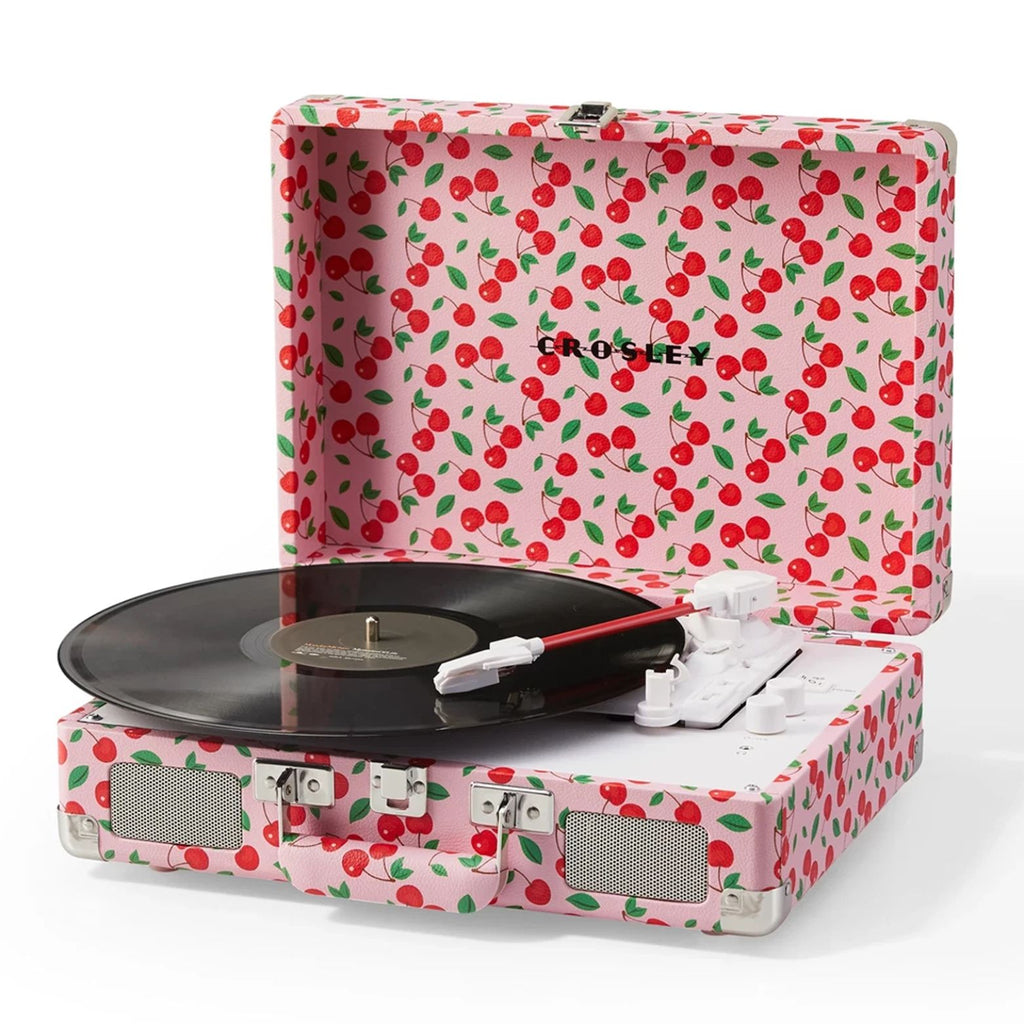 CROSLEY VINYL PLAYER CRUISER PLUS PORTABLE TURNABLE WITH BLUETOOTH RETRO CHERRY