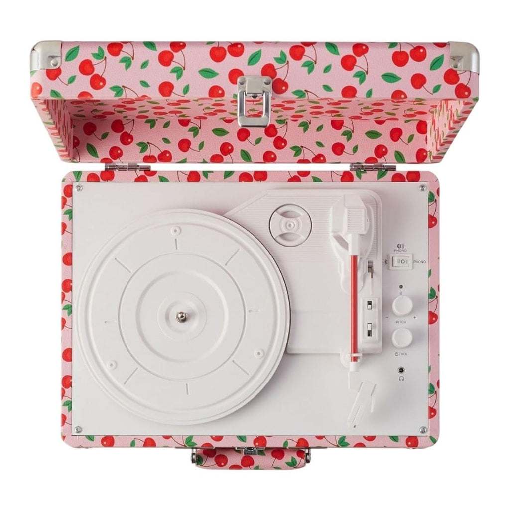 CROSLEY VINYL PLAYER CRUISER PLUS PORTABLE TURNABLE WITH BLUETOOTH RETRO CHERRY