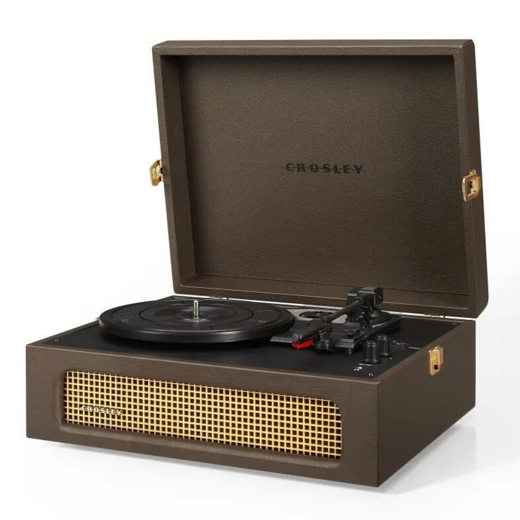 CROSLEY VINYL PLAYER VOYAGER PORTABLE TURNTABLE BLUETOOTH CACAO