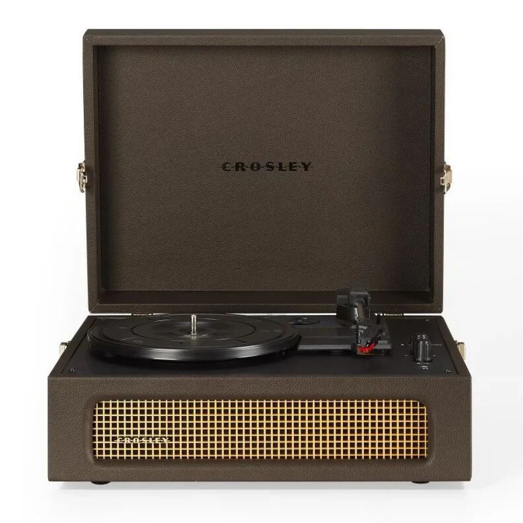 CROSLEY VINYL PLAYER VOYAGER PORTABLE TURNTABLE BLUETOOTH CACAO