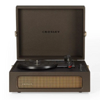 CROSLEY VINYL PLAYER VOYAGER PORTABLE TURNTABLE BLUETOOTH CACAO