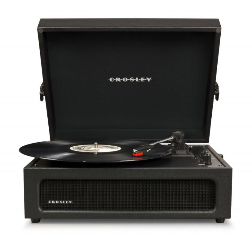 CROSLEY VINYL PLAYER VOYAGER PORTABLE TURNTABLE BLUETOOTH OUT BLACK
