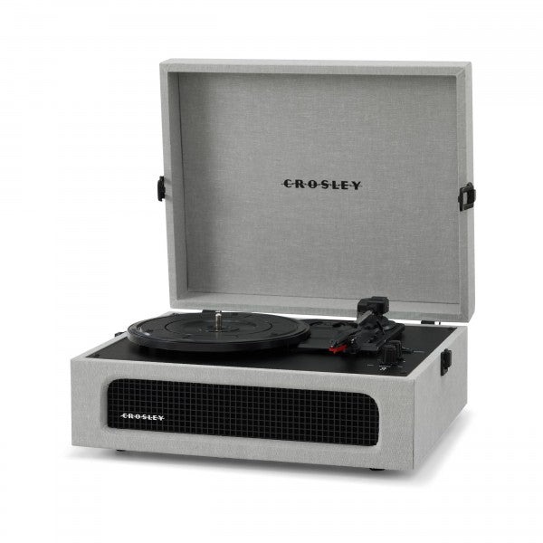 CROSLEY VINYL PLAYER VOYAGER PORTABLE TURNTABLE BLUETOOTH OUT GREY