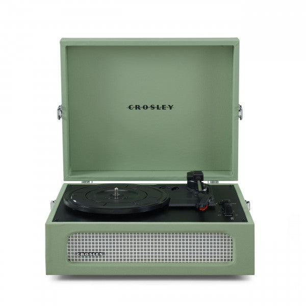 CROSLEY VINYL PLAYER VOYAGER PORTABLE TURNTABLE BLUETOOTH OUT SAGE