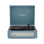 CROSLEY VINYL PLAYER VOYAGER PORTABLE TURNTABLE BLUETOOTH OUT WASHED BLUE
