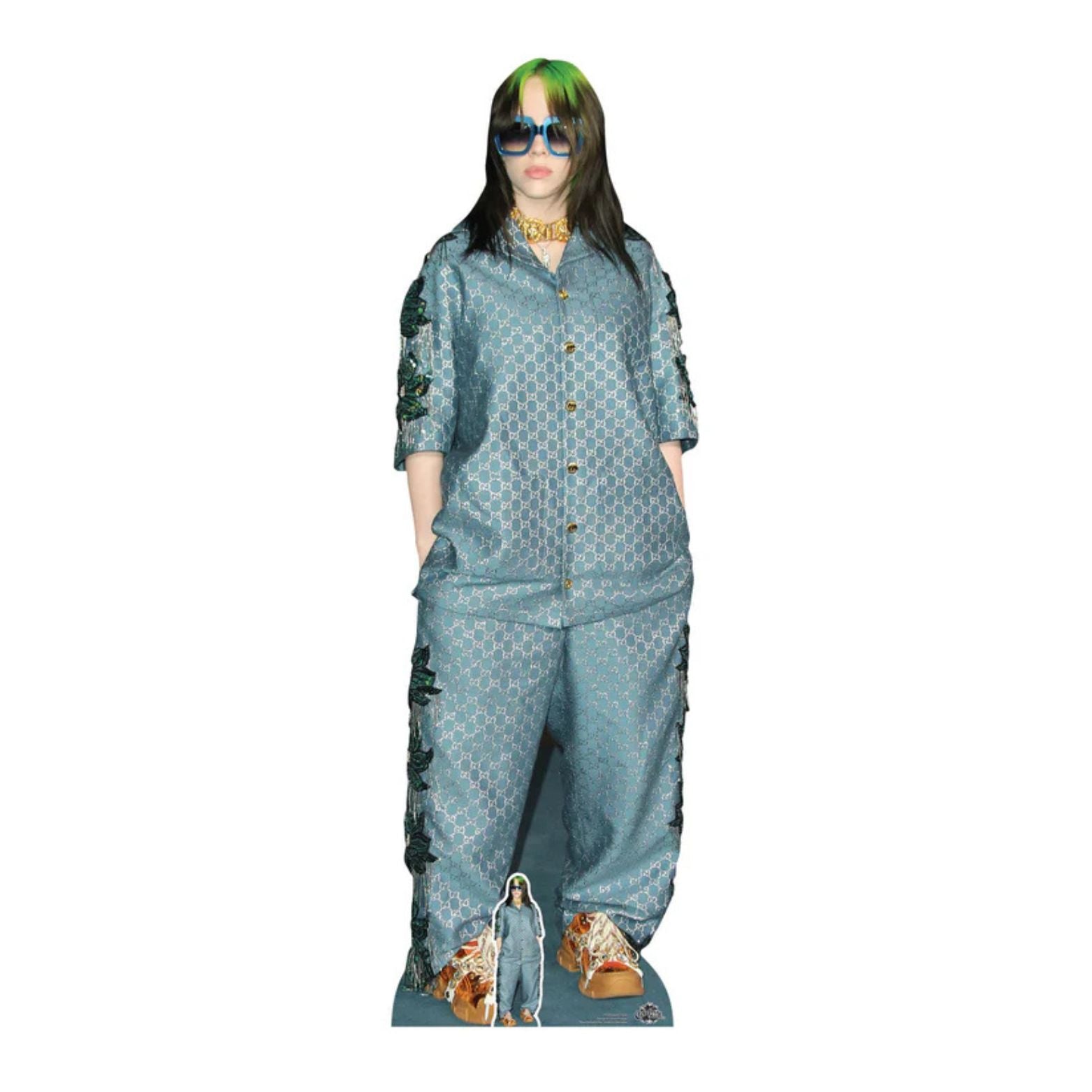 CUTOUTS BILLIE EILISH GREEN HAIR (CS824)