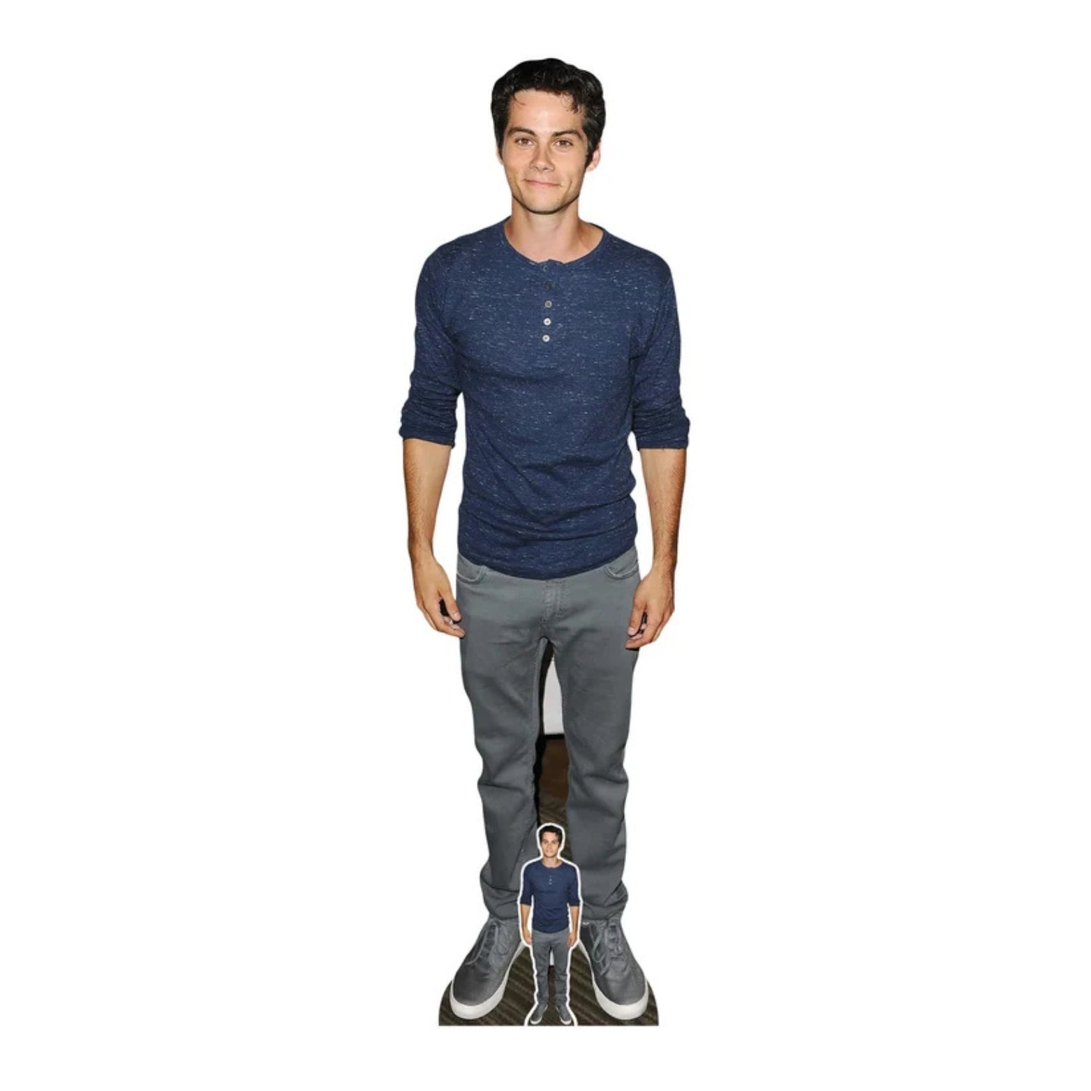 CUTOUTS DYLAN O'BRIEN BLUE SHIRT (CS922)