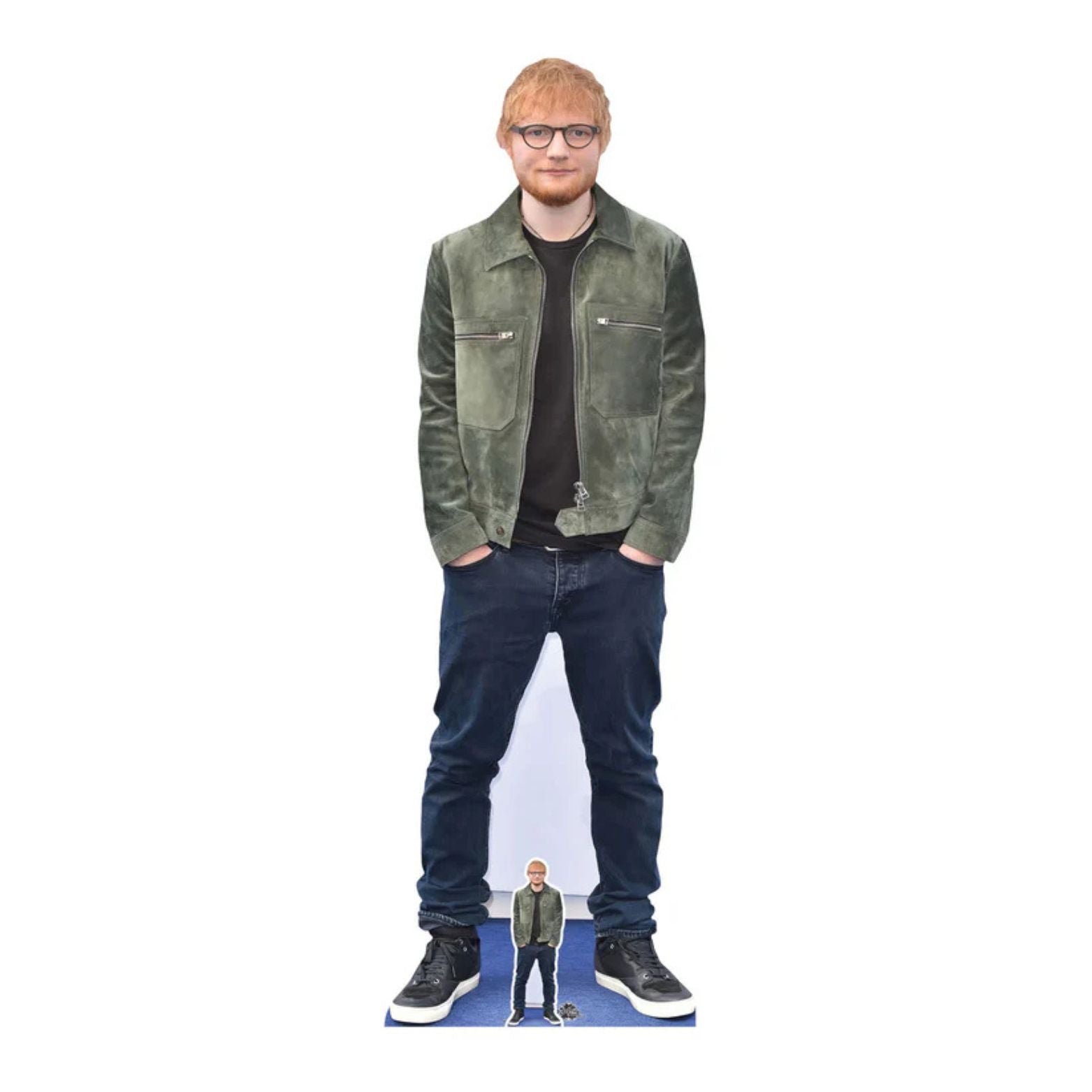 CUTOUTS ED SHEERAN GREEN JACKET (CS935)