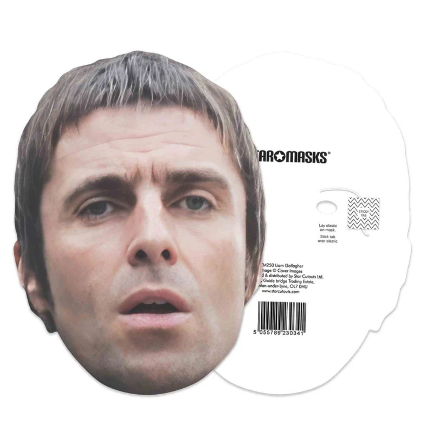 CUTOUTS FUN FACE MASKS LIAM GALLAGHER