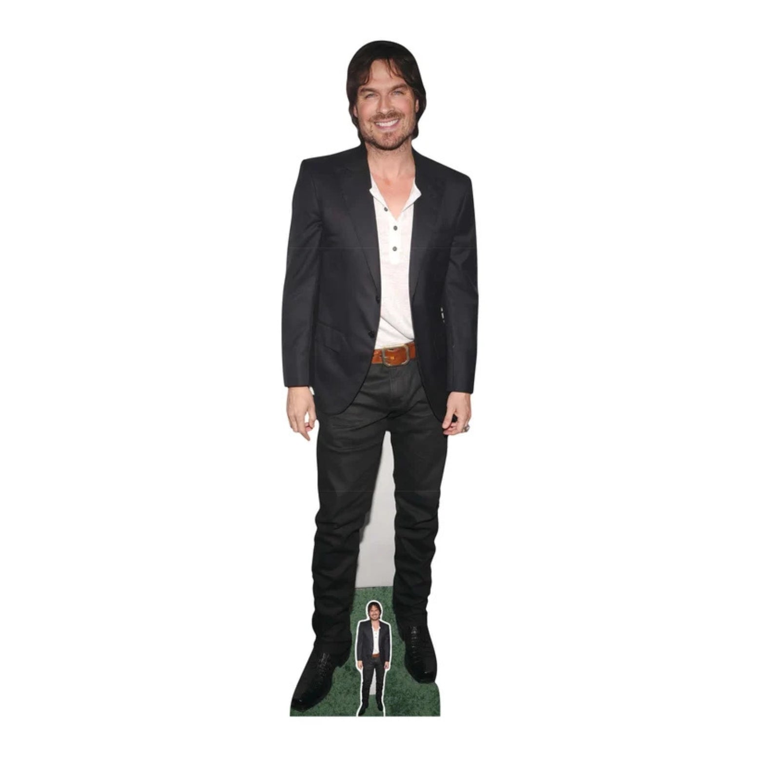 CUTOUTS IAN SOMERHALDER BLACK SUIT (CS1152)