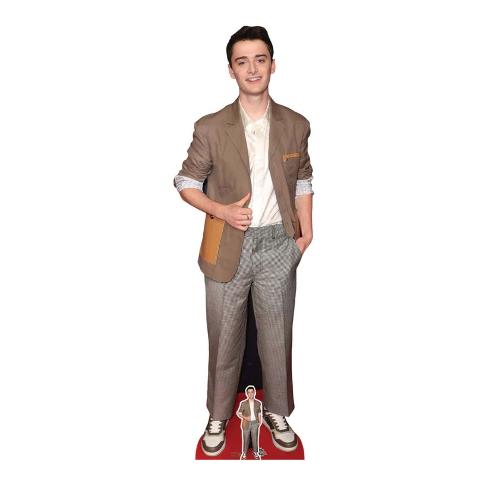 CUTOUTS NOAH SCHNAPP BROWN SUIT (CS1018)