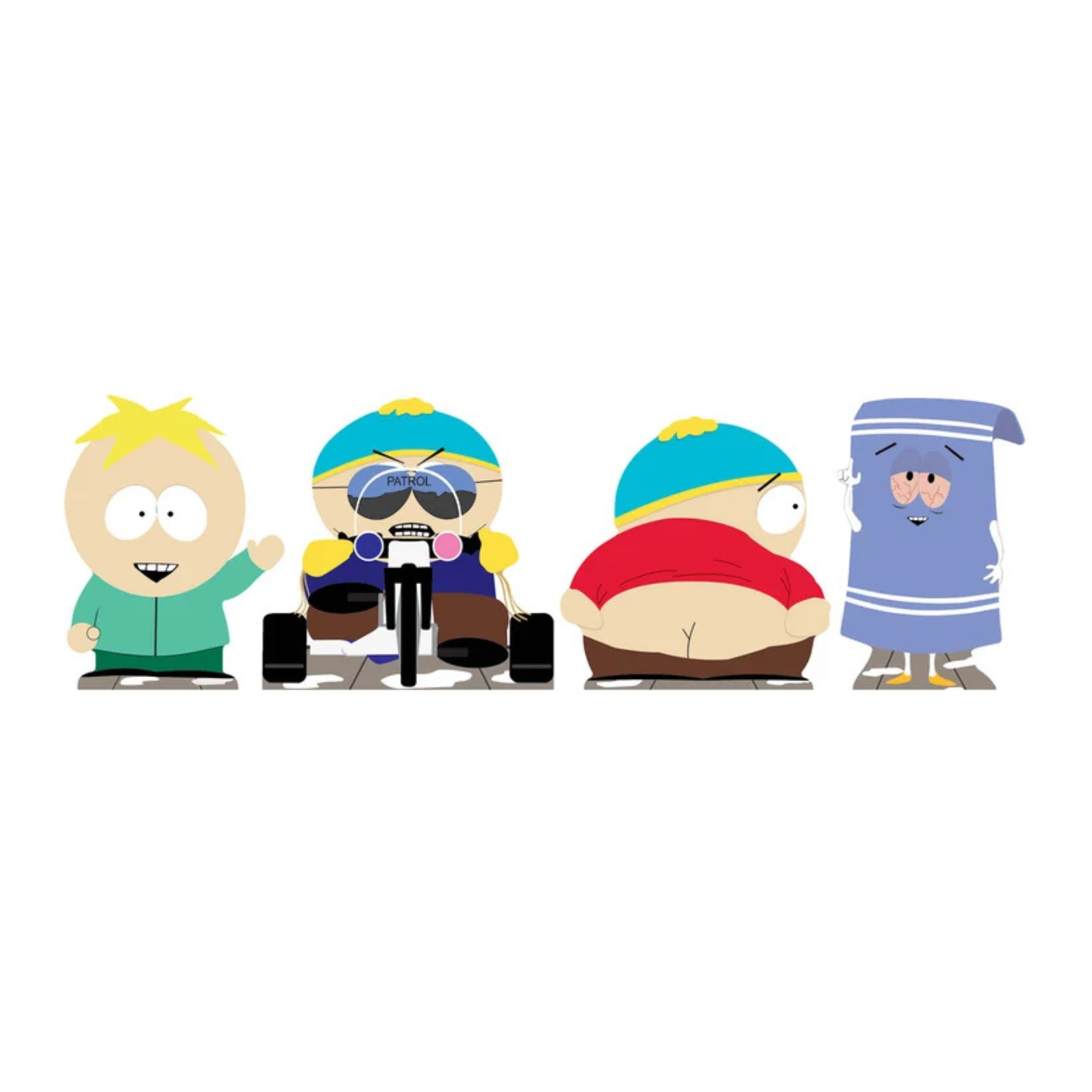 CUTOUTS SMALL SOUTH PARK CARTMAN BUTTERS AND TOWELIE (SC4743)