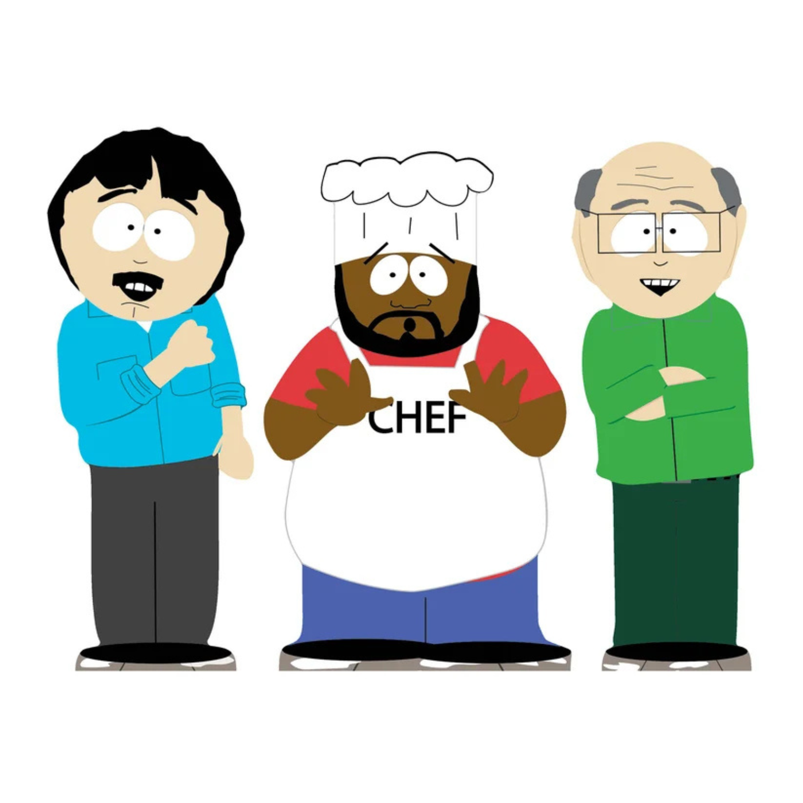 CUTOUTS SMALL SOUTH PARK RANDY CHEF AND MR. GARRISON (SC4744)