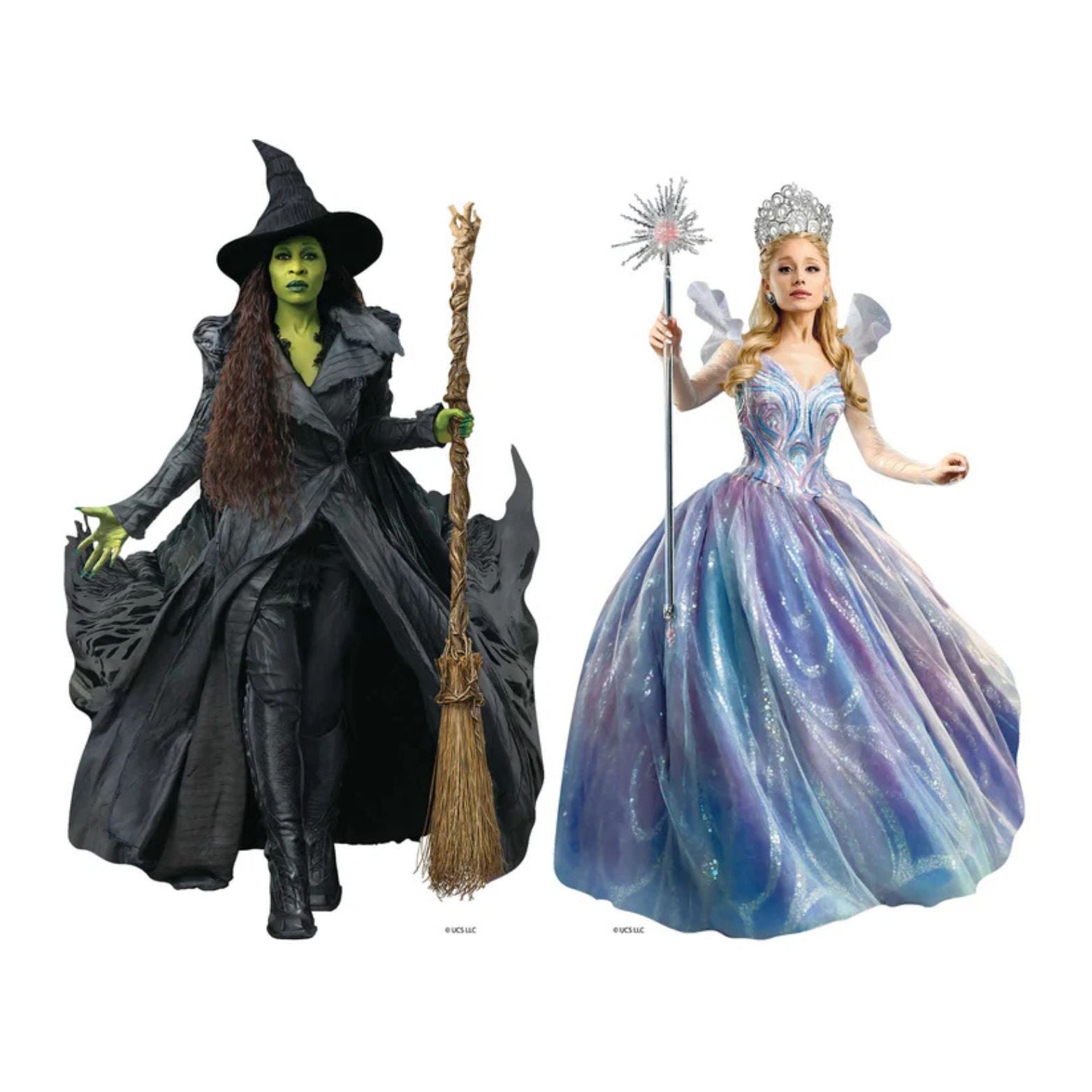 CUTOUTS SMALL WICKED FOR GOOD GLINDA ELPHABA (SC4757)