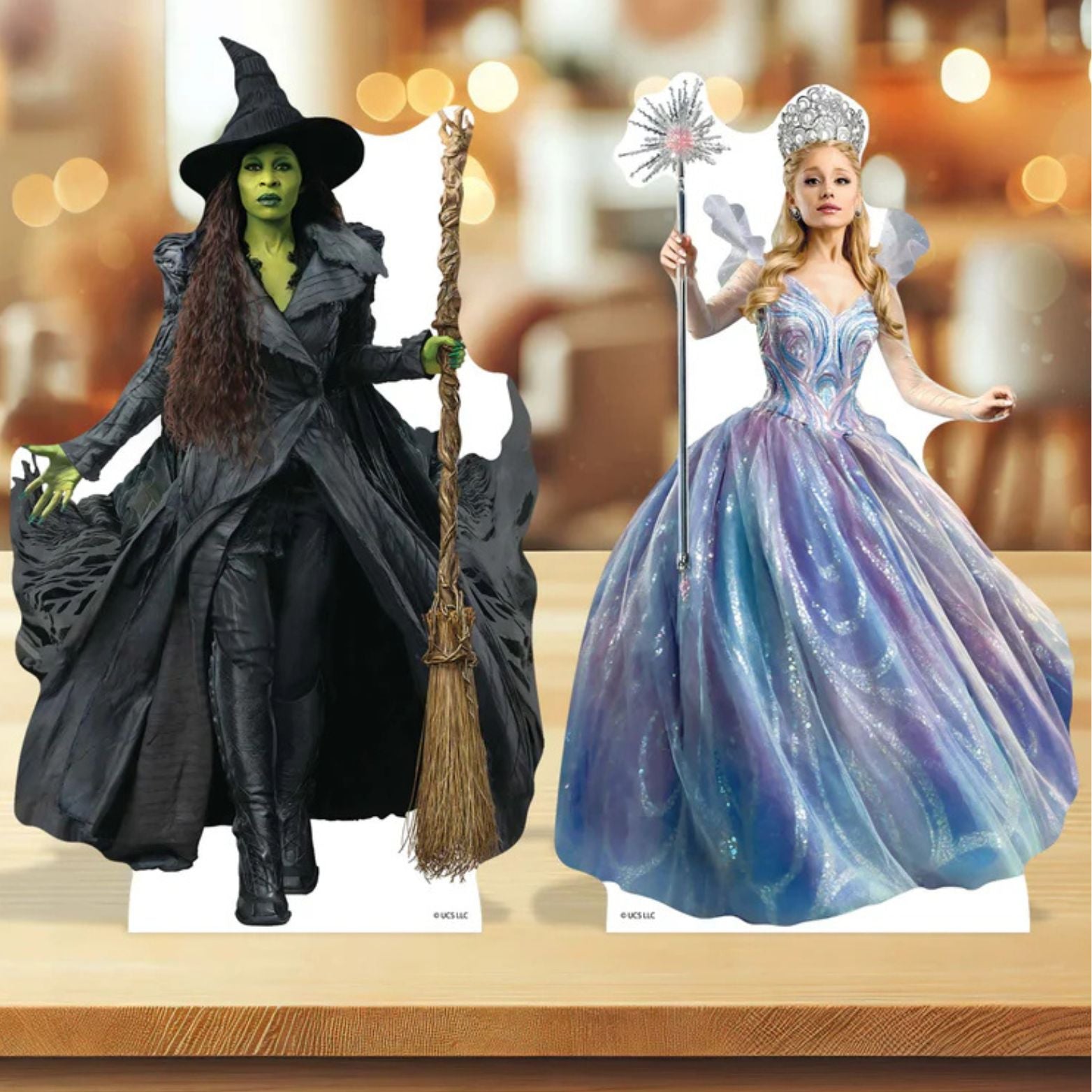 CUTOUTS SMALL WICKED FOR GOOD GLINDA ELPHABA (SC4757)