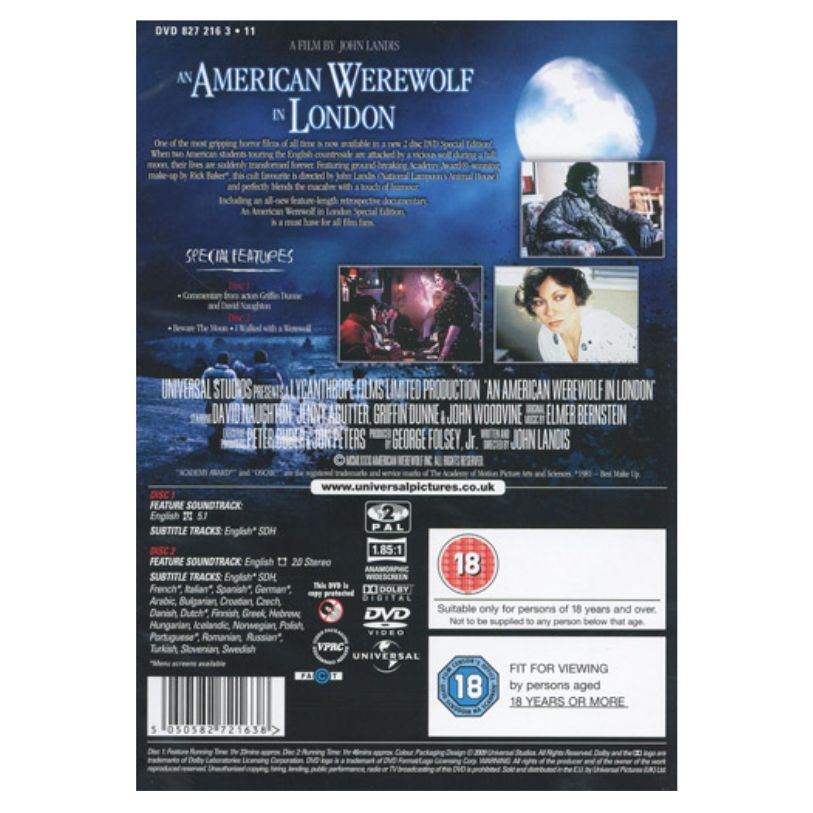DVD AN AMERICAN WEREWOLF IN LONDON