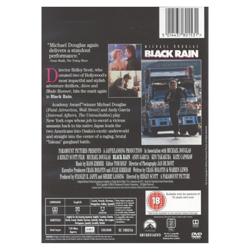 DVD BLACK RAIN
