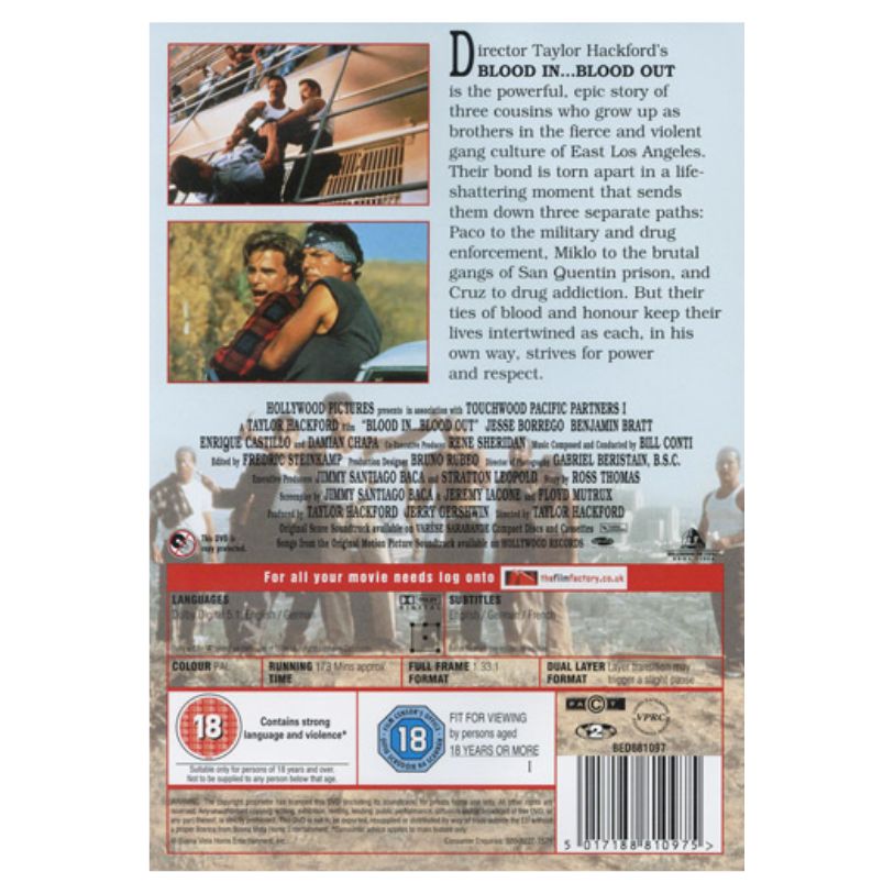 DVD BLOOD IN BLOOD OUT