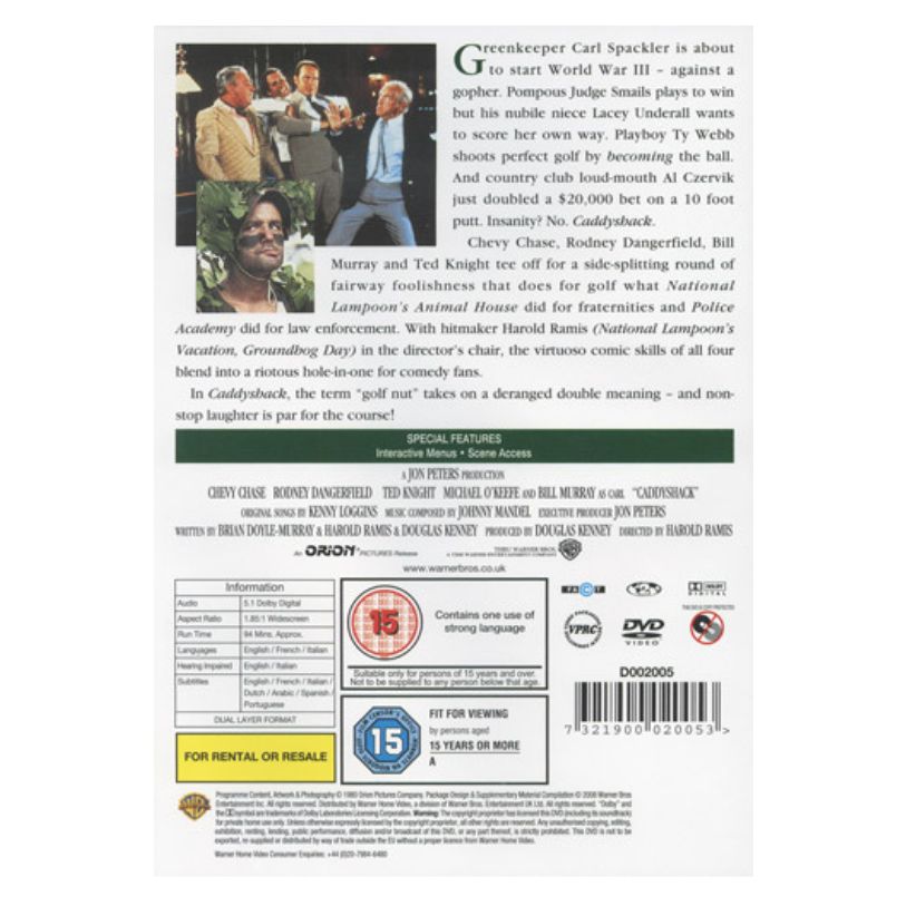 DVD CADDYSHACK
