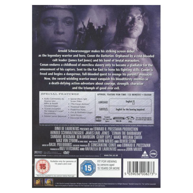 DVD CONAN THE BARBARIAN
