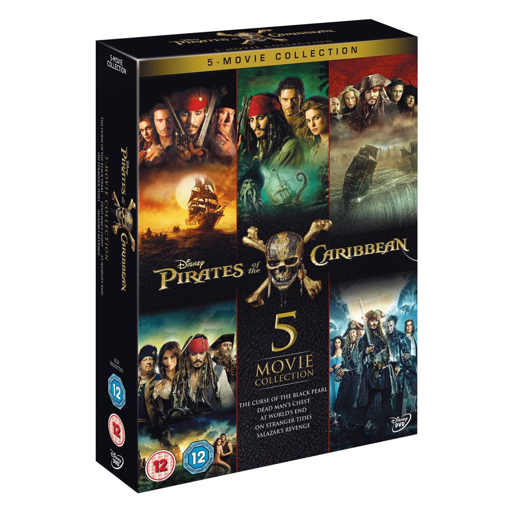 DVD DISNEY PIRATES OF THE CARIBBEAN 5 MOVIE COLLECTION