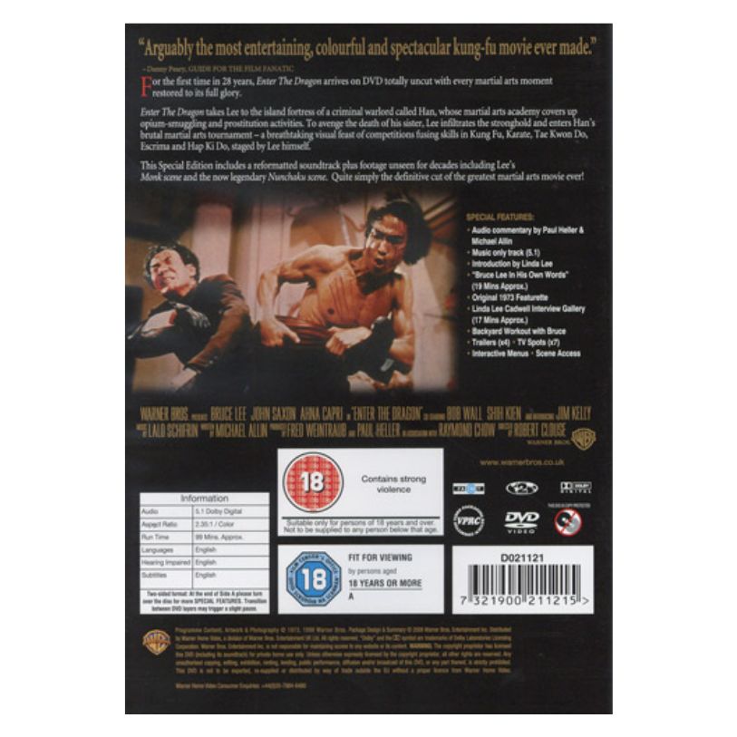 DVD ENTER THE DRAGON