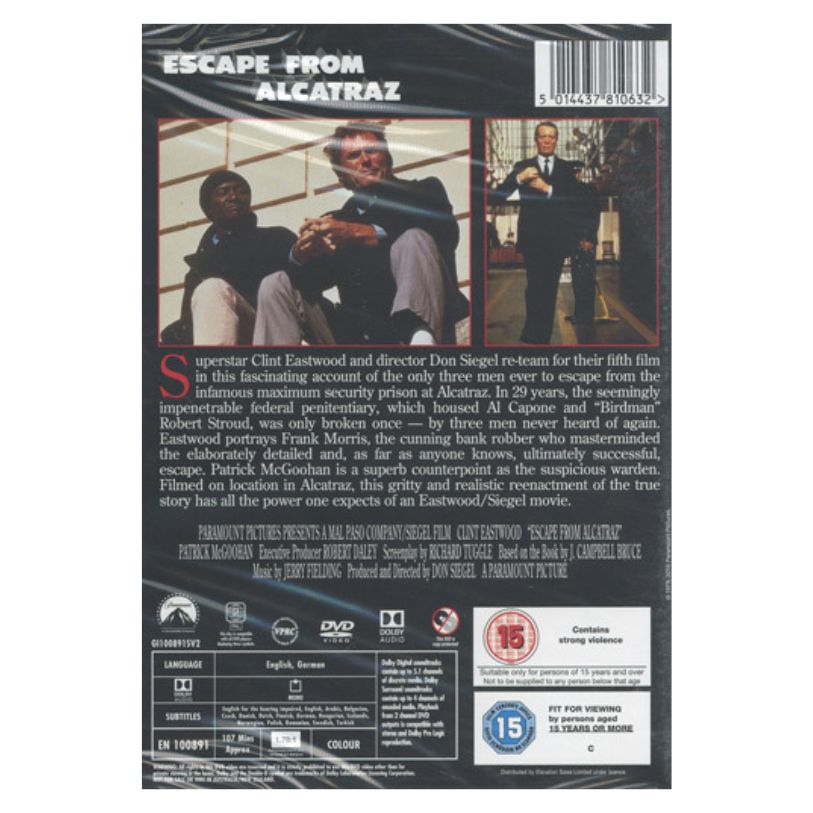 DVD ESCAPE FROM ALCATRAZ