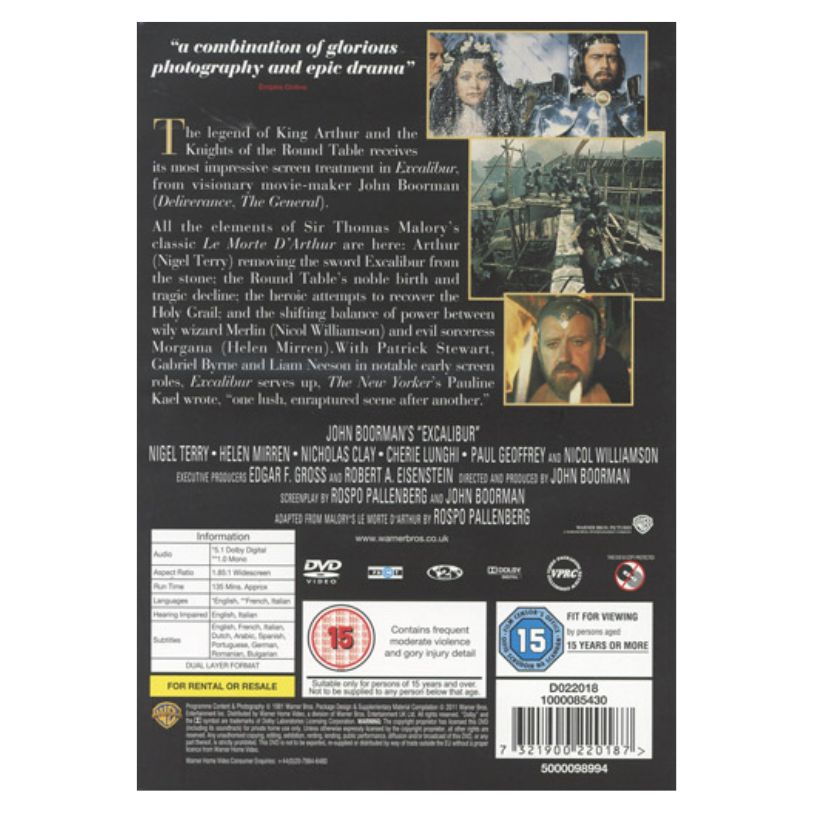 DVD EXCALIBUR