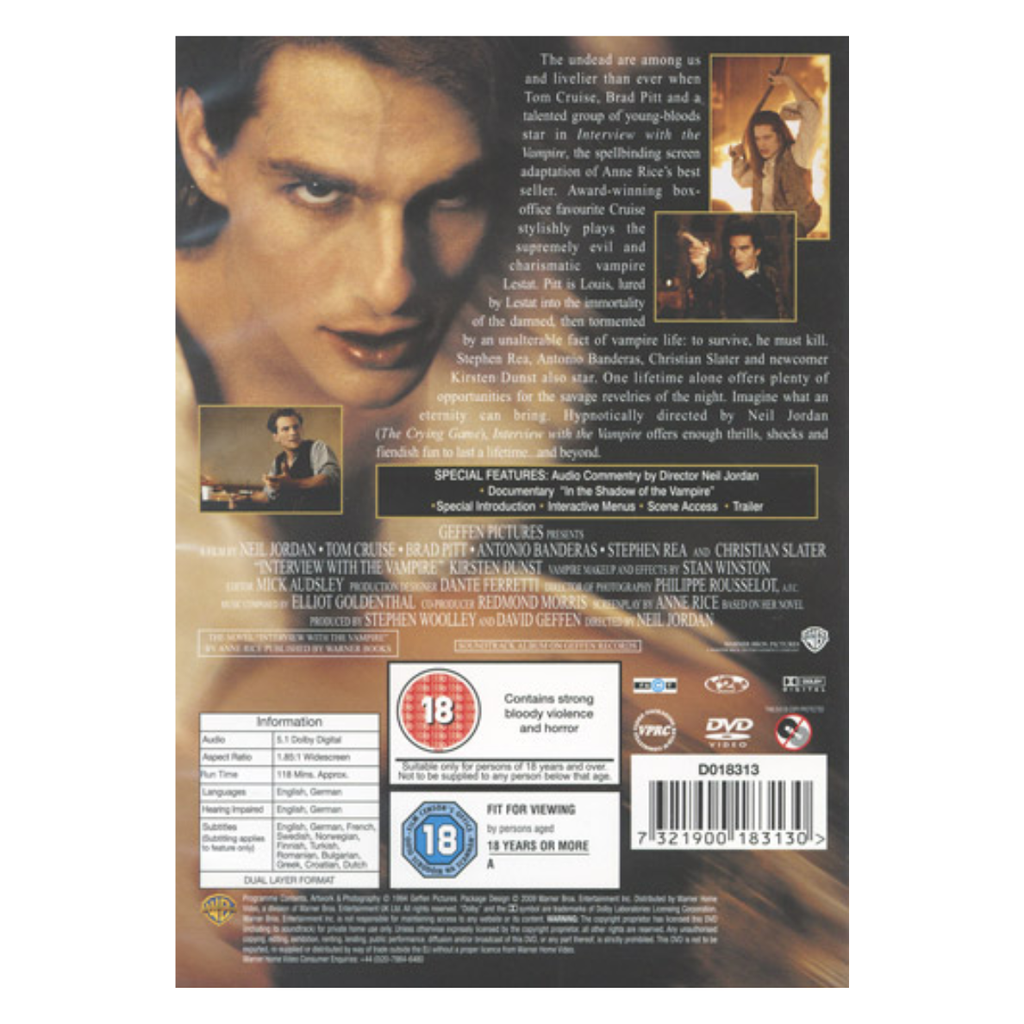 DVD INTERVIEW WITH THE VAMPIRE