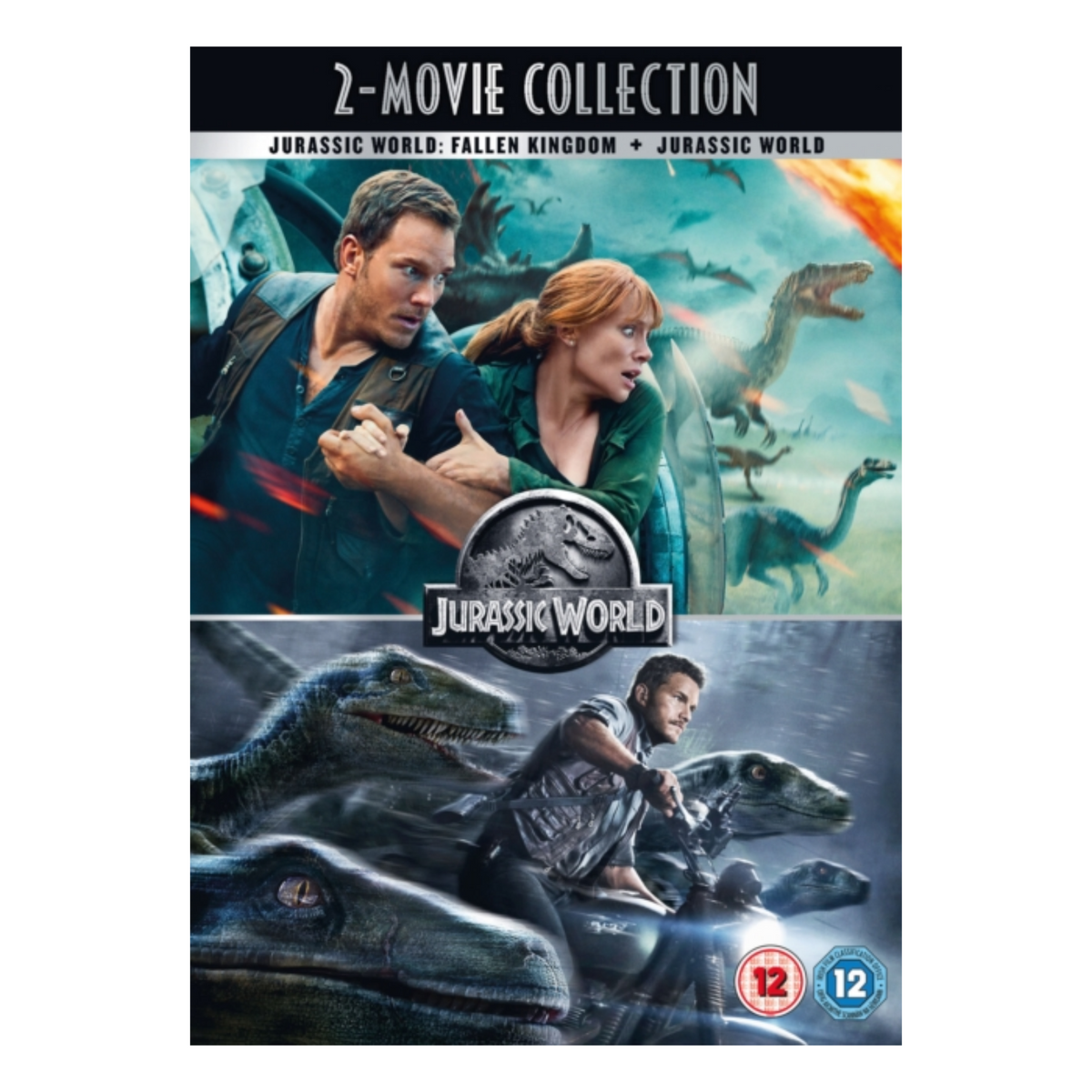 DVD JURASSIC WORLD & JURASSIC WORLD FALLEN KINGDOM - MOVIE COLLECTION