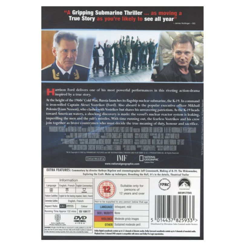 DVD K19 THE WIDOWMAKER