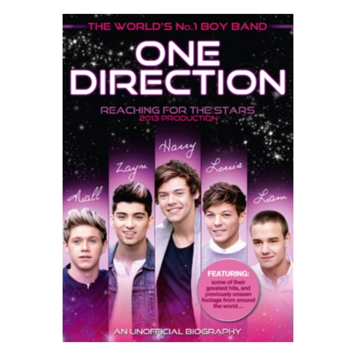 DVD ONE DIRECTION REACHING FOR THE STARS