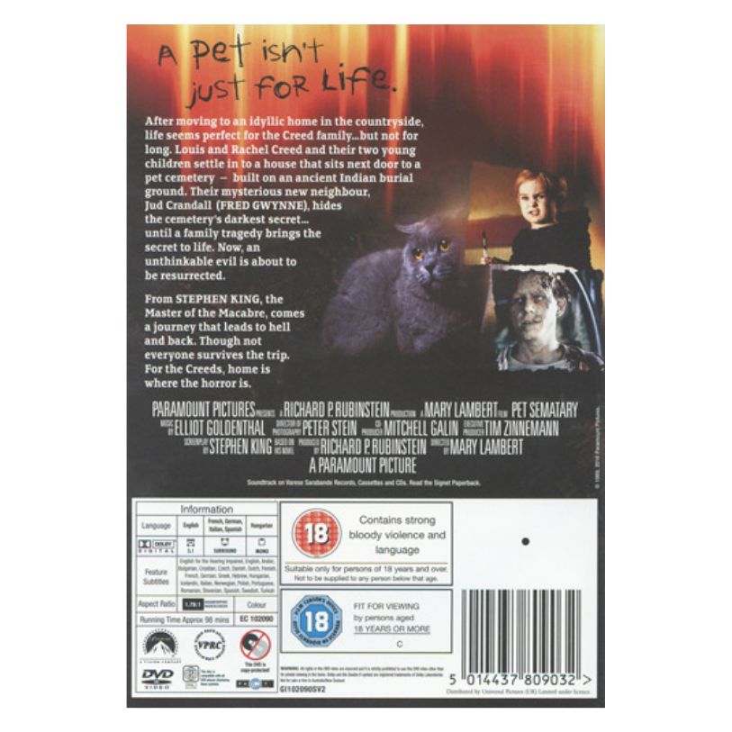DVD PET SEMATARY