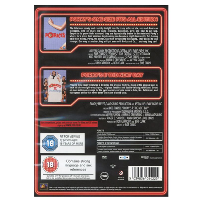 DVD PORKY'S 2 FILM COLLECTION