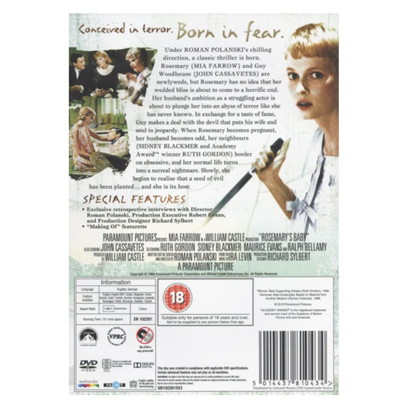 DVD ROSEMARY'S BABY
