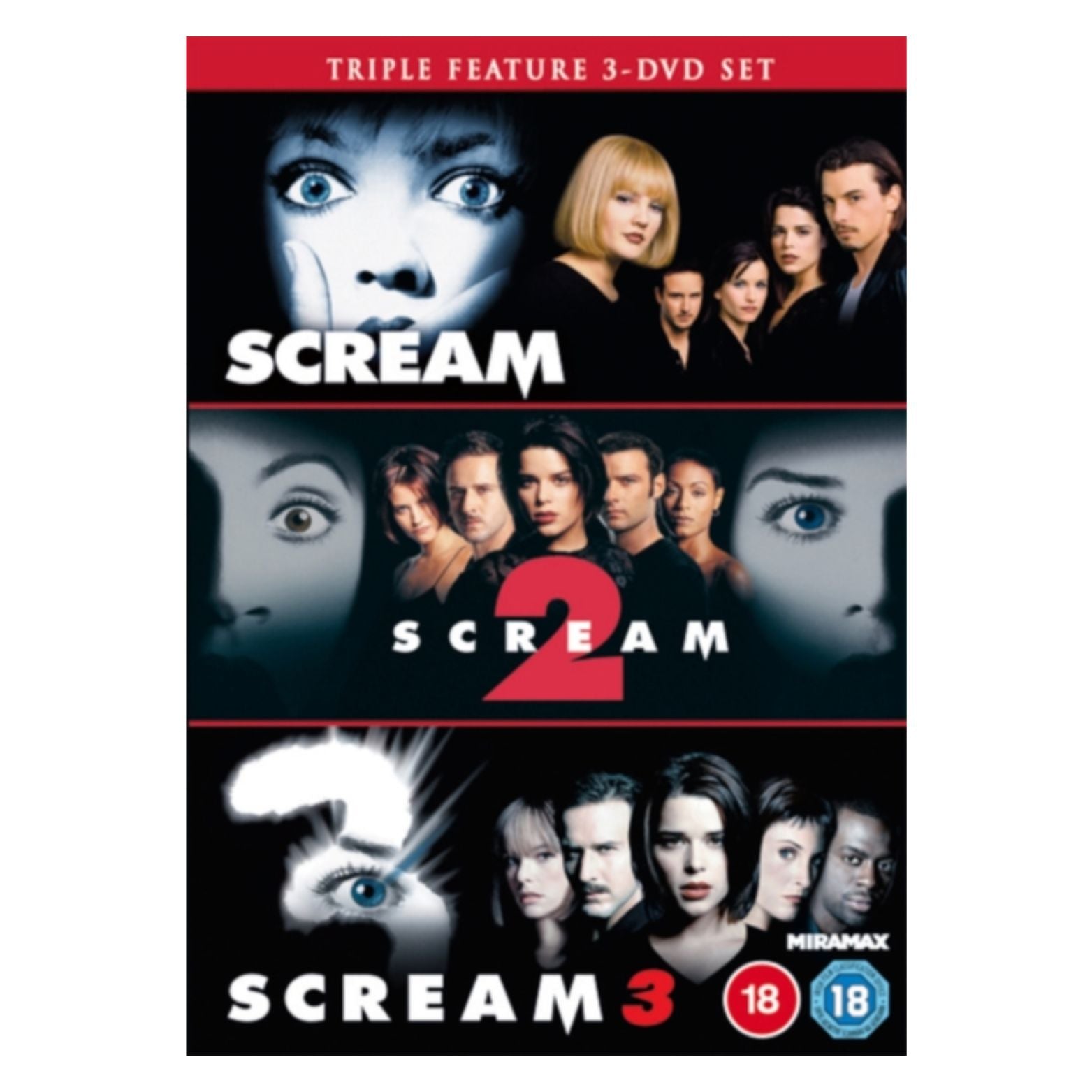 DVD SCREAM TRILOGY SCREAM SCREAM 2 SCREAM 3