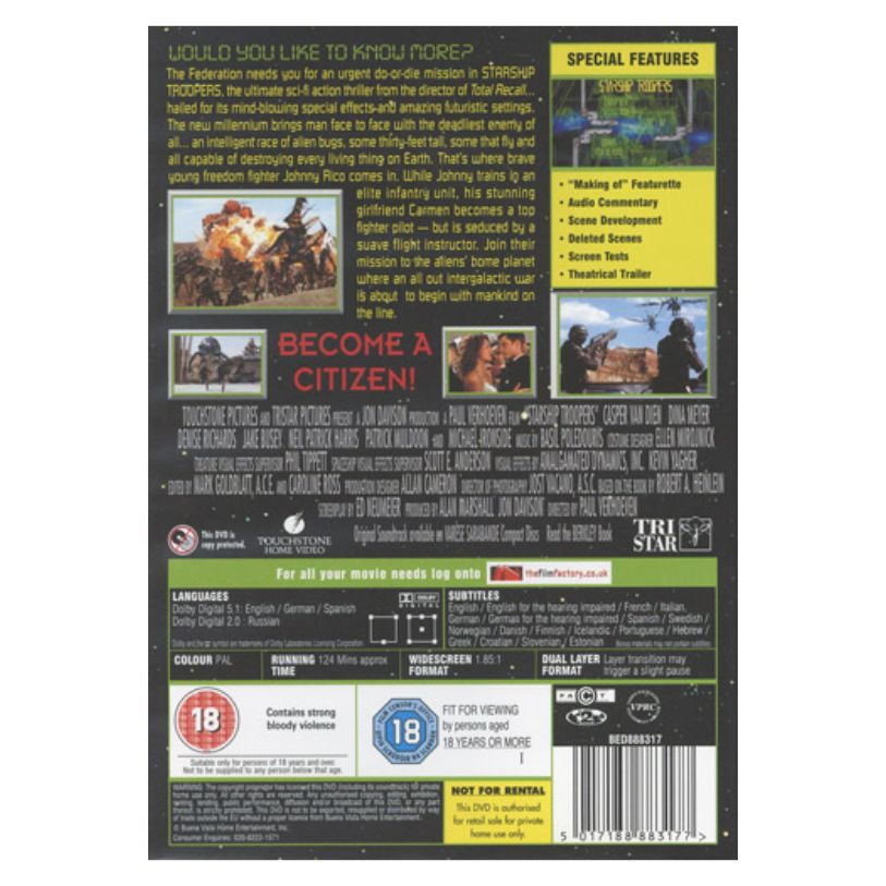 DVD STARSHIP TROOPERS