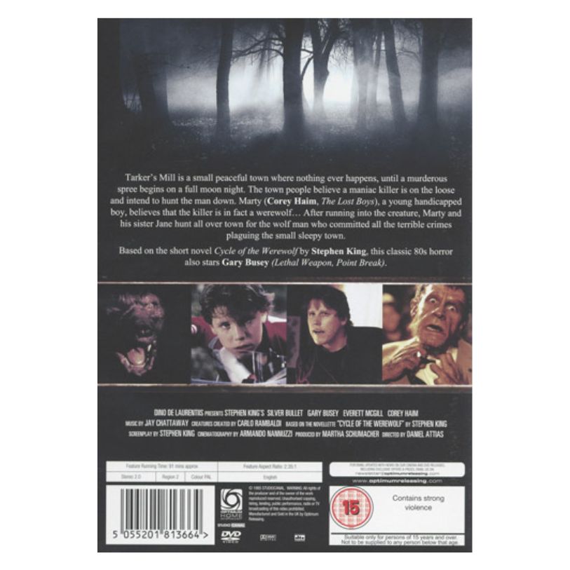 DVD STEPHEN KINGS SILVER BULLET
