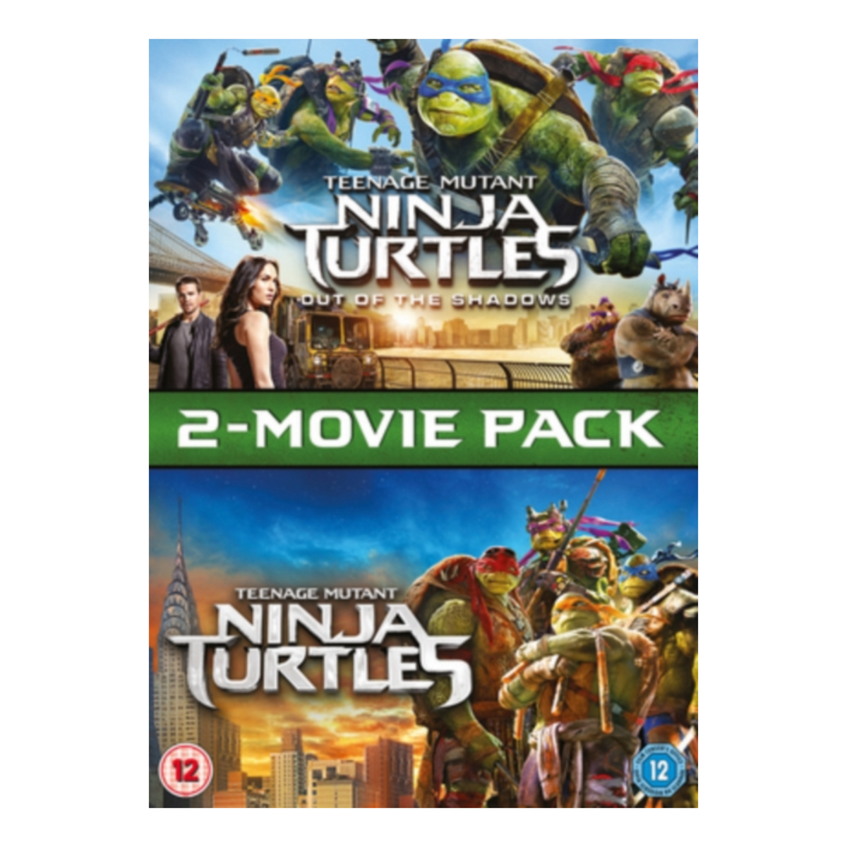 DVD TEENAGE MUTANT NINJA TURTLES 2-MOVIE PACK