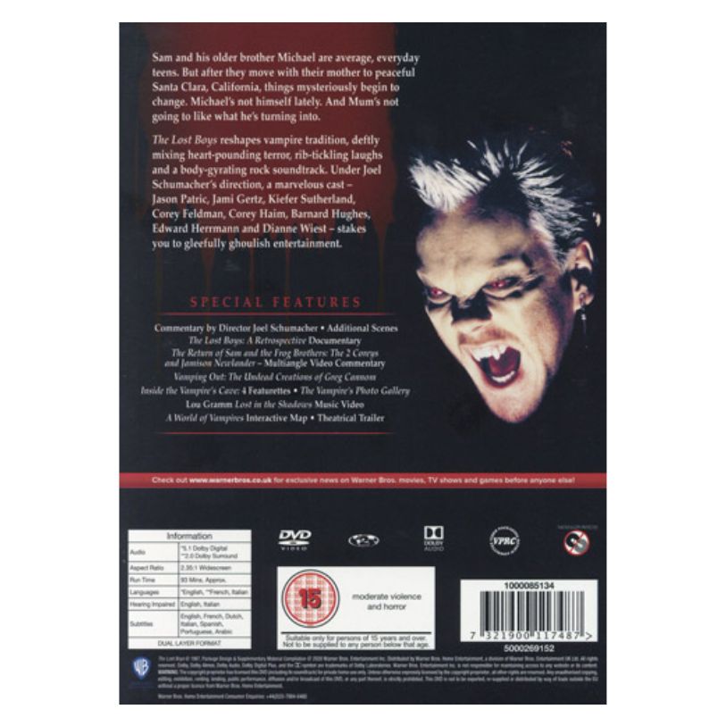 DVD THE LOST BOYS
