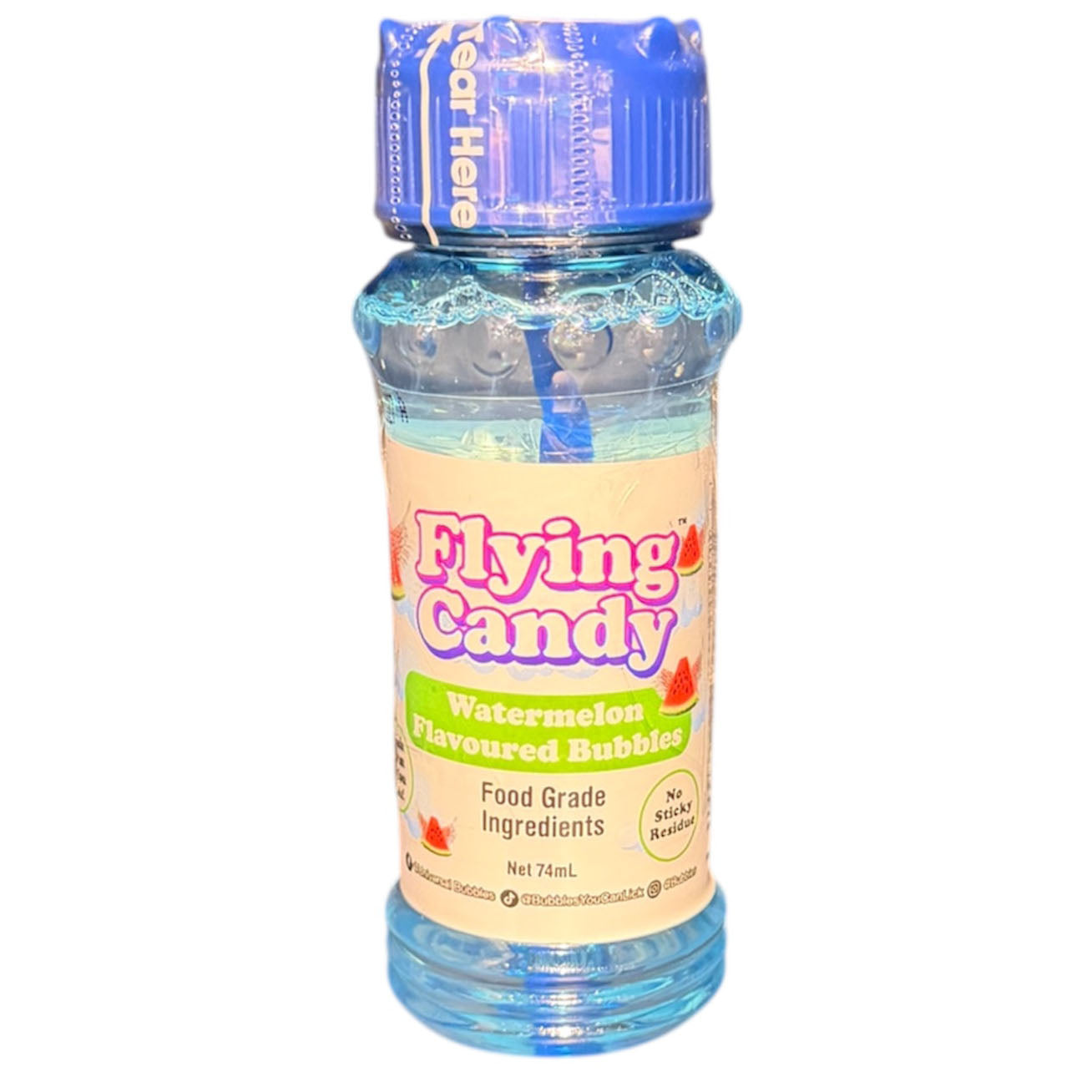 FLYING CANDY WATERMELON FLAVOURED BUBBLES 74g