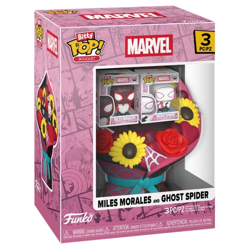 FUNKO BITTY POP! BOUQUET MARVEL MILES MORALES AND GHOST SPIDER VALENTINE 2-PACK